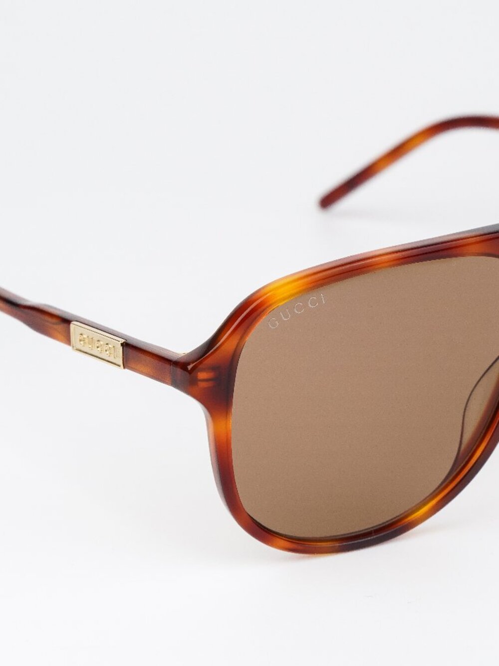 Gucci Women Sunglasses Havana Brown Pilot GG1156S 003 NEW AUTHENTIC - Picture 5 of 10